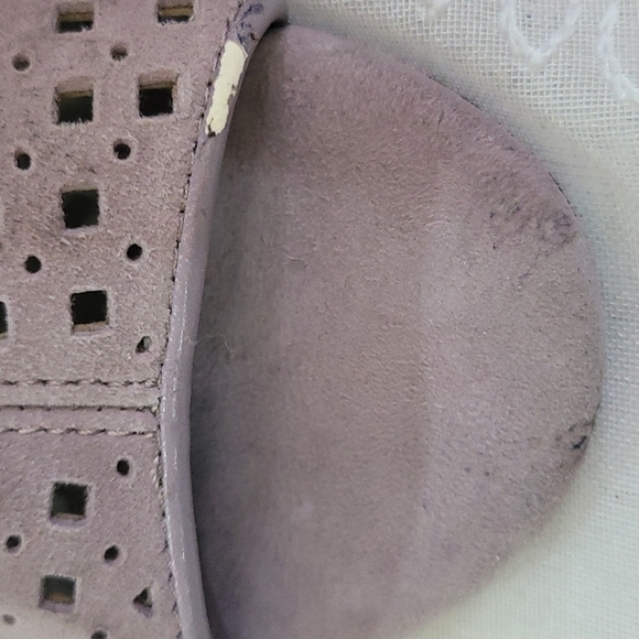 Lori Goldstein Diamond Cut Peep Toe Bootie  Size  8 1/2  Liliac - Picture 7 of 8